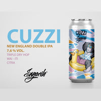 Engorile Beer, Cuzzi, TDH New England Double IPA 7.6%