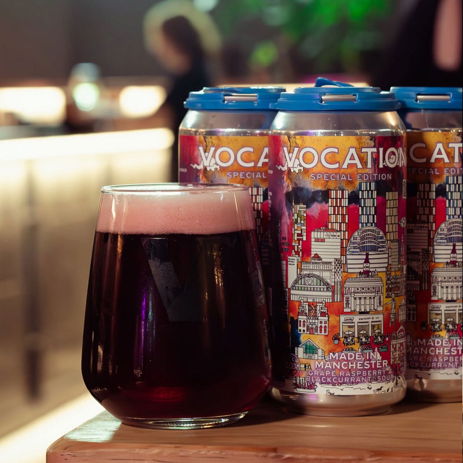 Vocation Brewery, Made In Manchester, Grape, Raspberry & Blackcurrant, Sour 5.0%