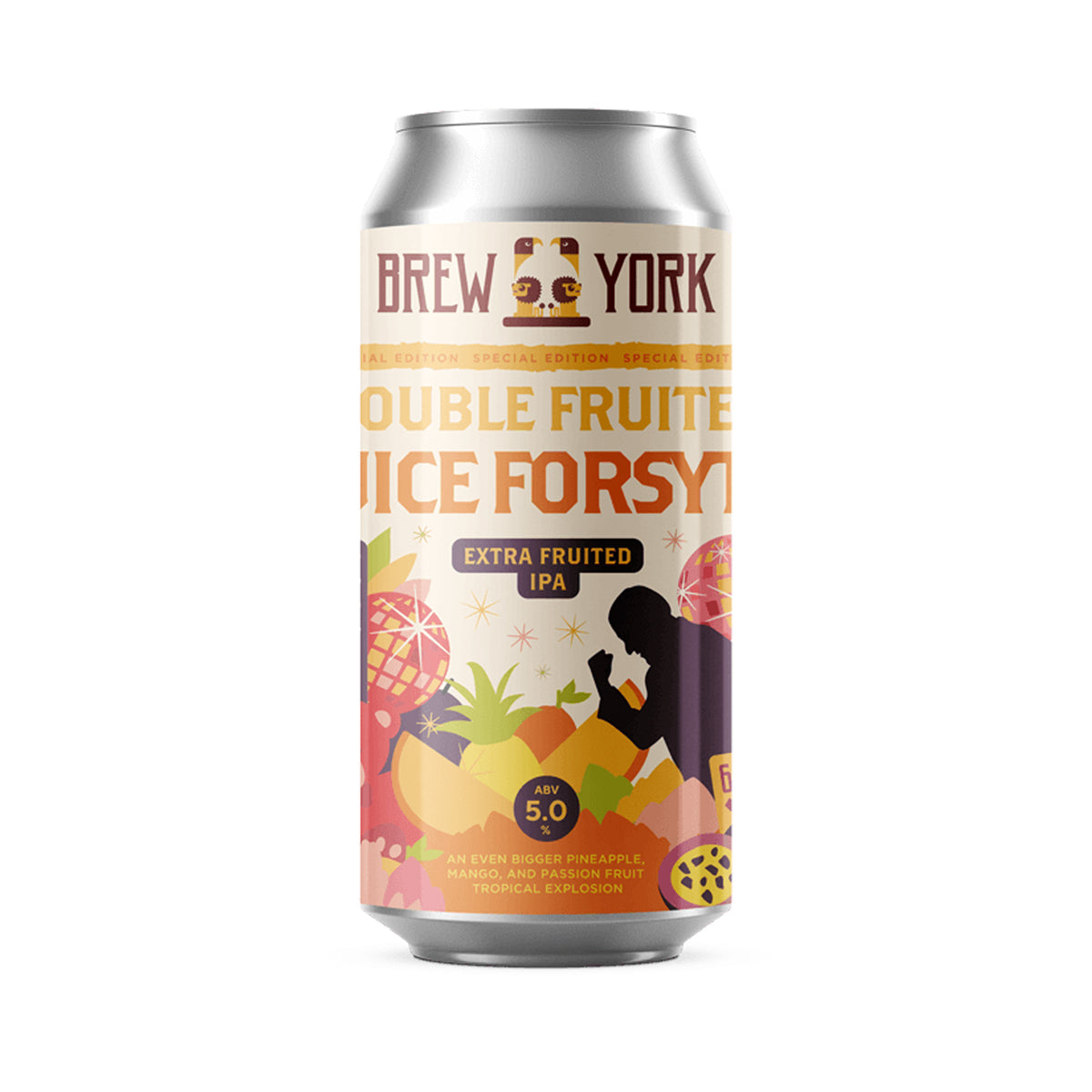 Brew York, Double Fruited Juice Forsyth, Extra Fruited IPA 5.0 %
