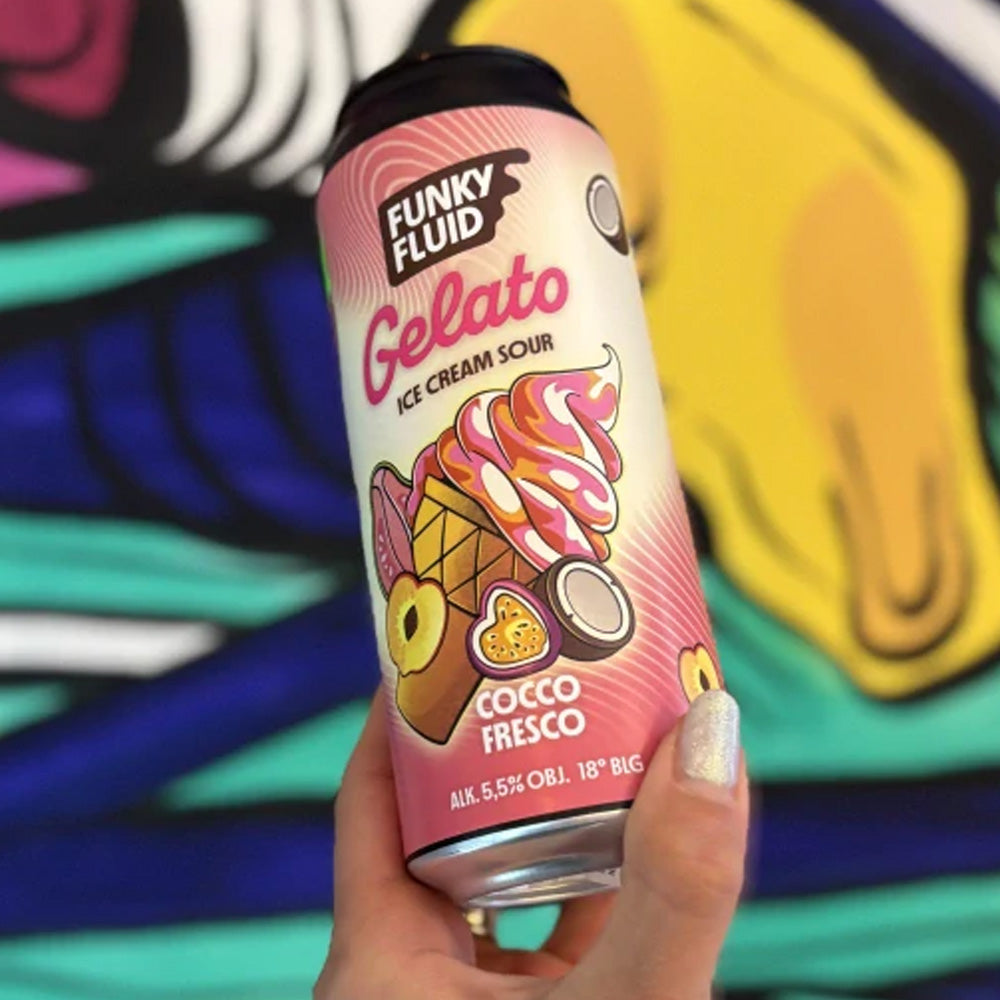 Funky Fluid, Gelato, Cocco Fresco, Ice Cream Sour 5.5%