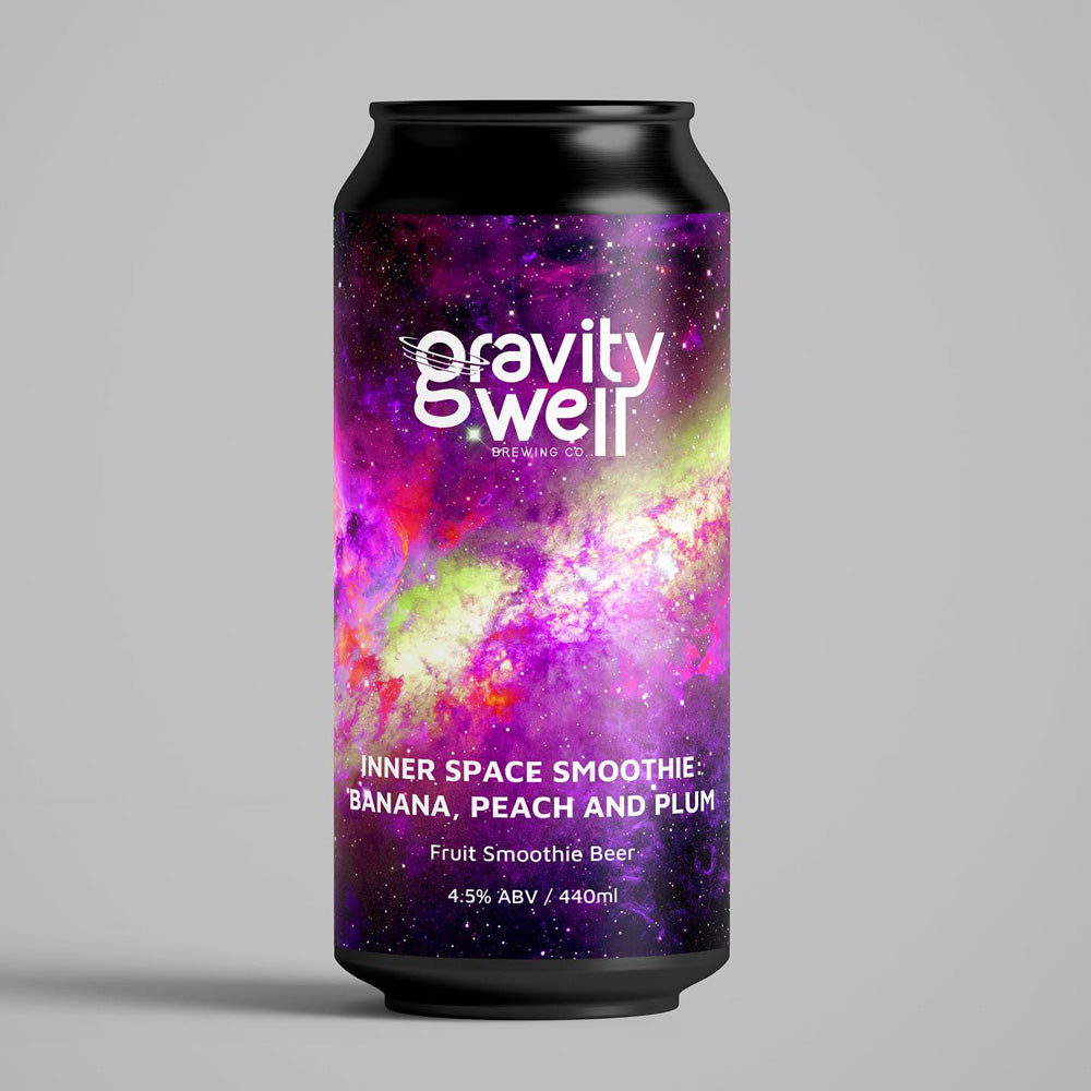 Gravity Well, Inner Space Smoothie: Banana, Peach & Plum, Fruit Smoothie Sour 4.5%