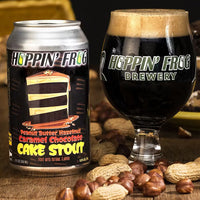 Hoppin' Frog, Peanut Butter Hazelnut Caramel Chocolate Cake, Barrel Aged Stout 8%