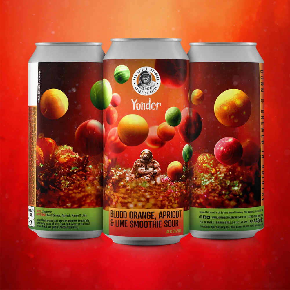 New Bristol Brewery X Yonder Brewing, Blood Orange, Apricot & Lime, Smoothie Sour 6.0%